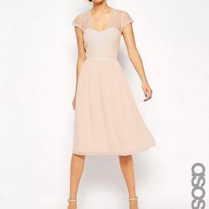 Asos Tall lace back dress